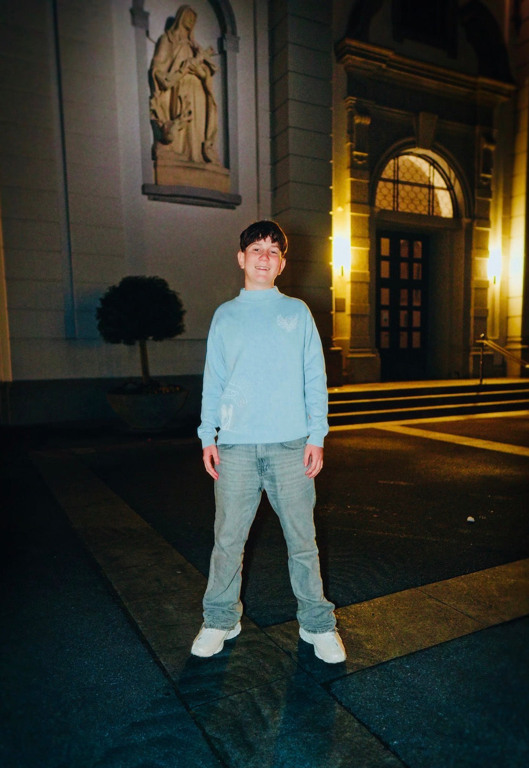 Knit sweater Babyblue